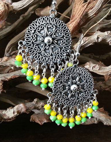 Round Coloured Beads Jumka