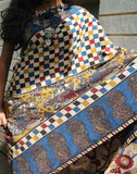 Printed soft silk kalamkari saree