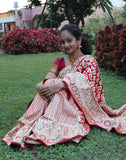 Red Pure Banaras silk saree