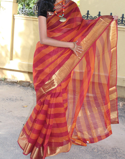 Red Narayanpet Handloom