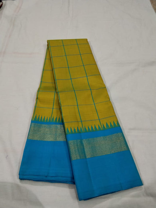 Gold Kanjeevaram Silk Saree