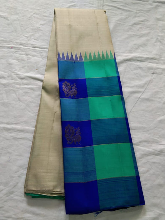 Copper Kanjeevaram Silk Saree