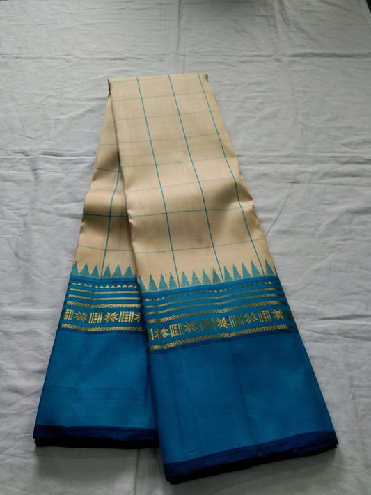 Copper Kanjeevaram Silk Saree