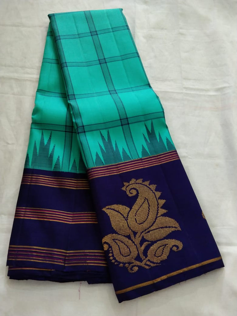 Blue Kanjeevaram Silk Saree