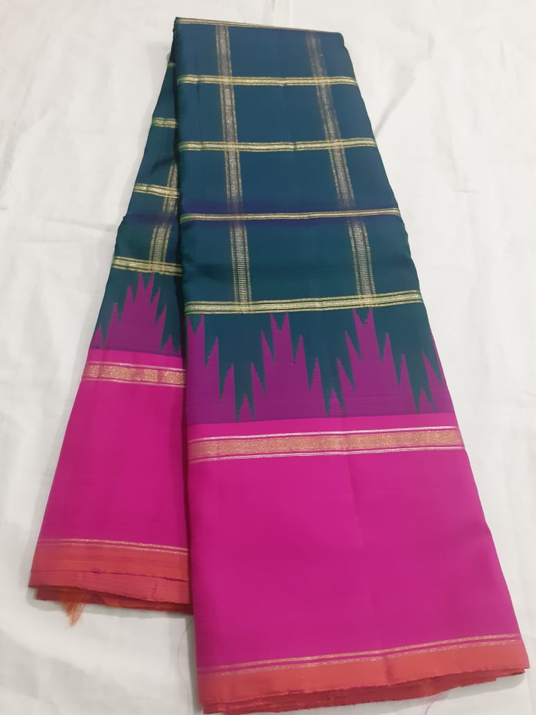 Pink Kanjeevaram Silk Saree