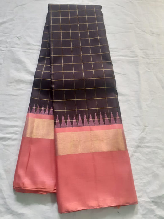 Black Kanjeevaram Silk Saree