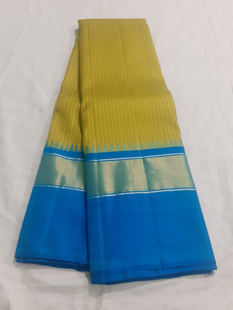 Gold Kanjeevaram Silk Saree