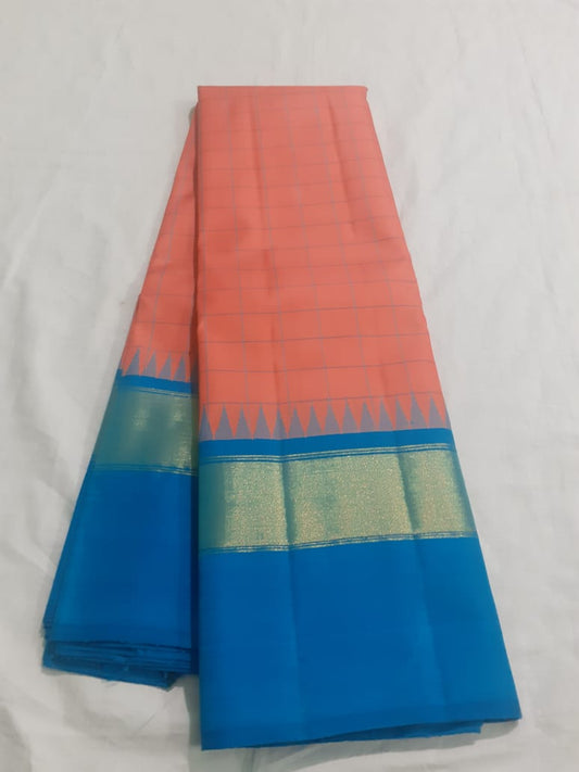 Pink Kanjeevaram Silk Saree