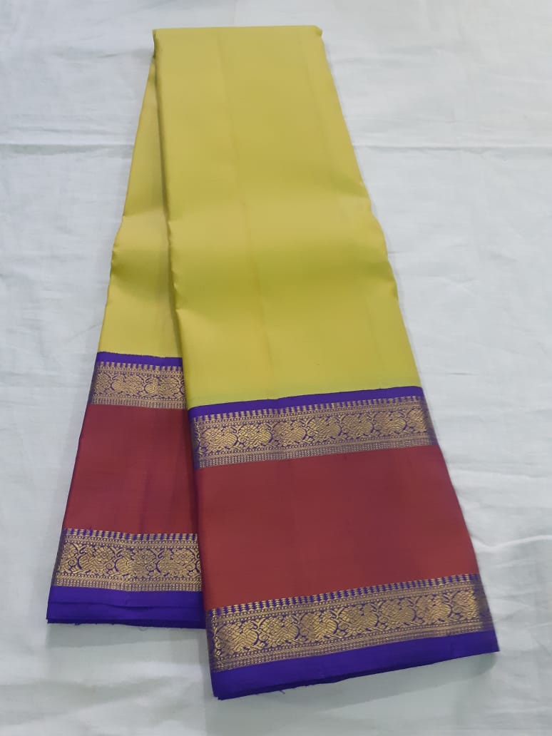 Gold Kanjeevaram Silk Saree