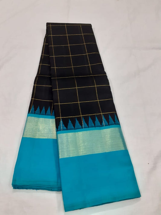 Black Kanjeevaram Silk Saree