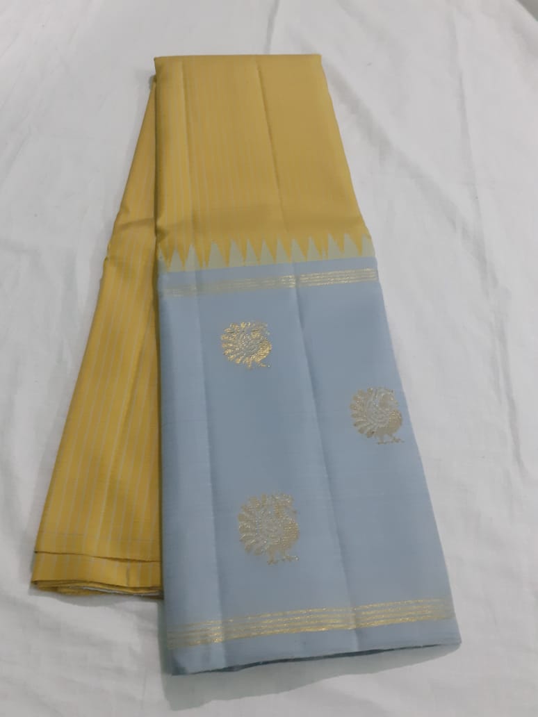 Gold Kanjeevaram Silk Saree