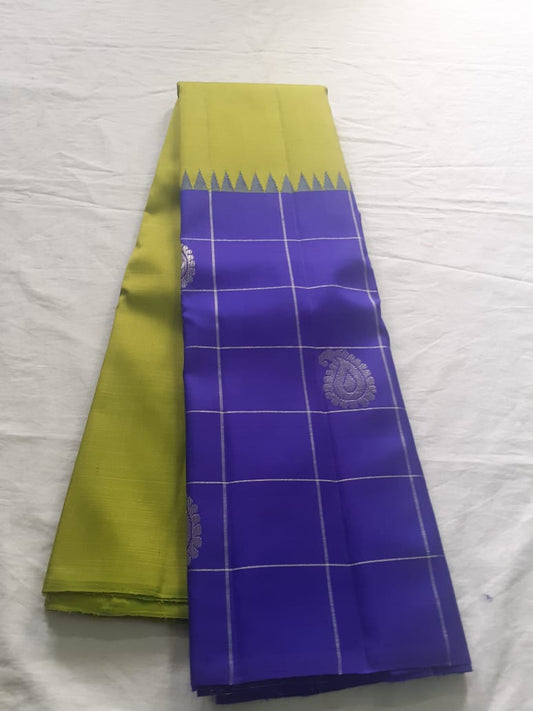 Blue Kanjeevaram Silk Saree