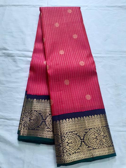 Maroon Kanjeevaram Silk Saree