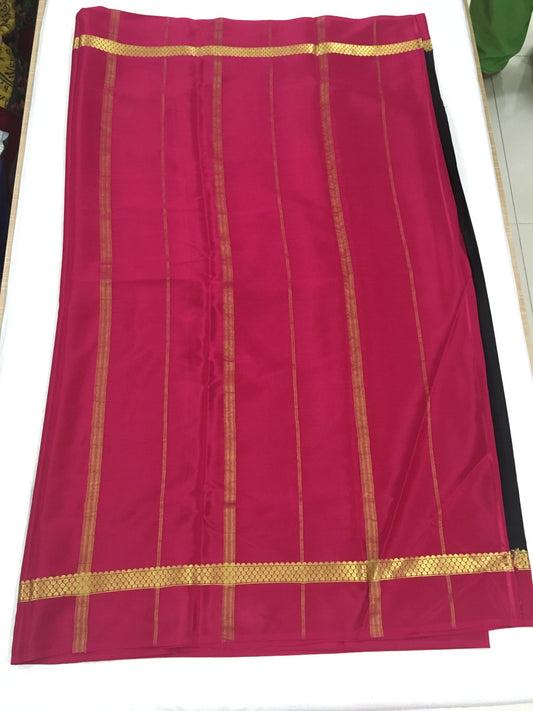 Rich Black Mysore silk Saree