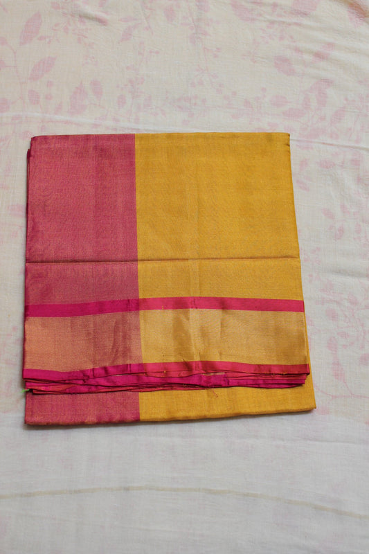 Mustard yellow Uppada Silk Saree