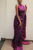 Purple Bendex Silk Saree