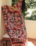Batic Prints Handpainted Bishnupuri Silk Saree