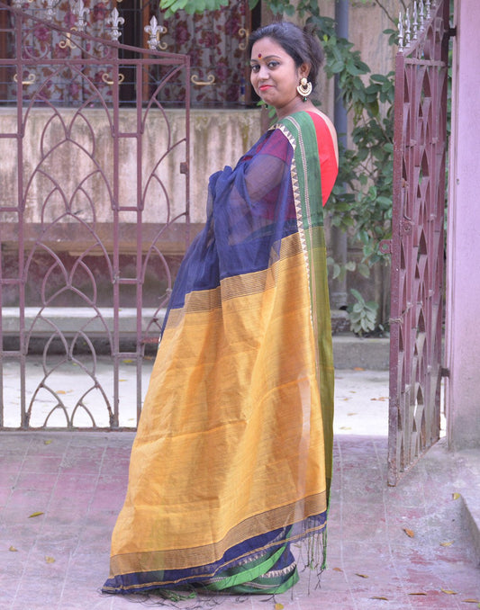 Grey Handloom Silk Cotton