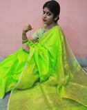 Green Motka Silk Saree
