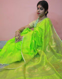 Green Motka Silk Saree