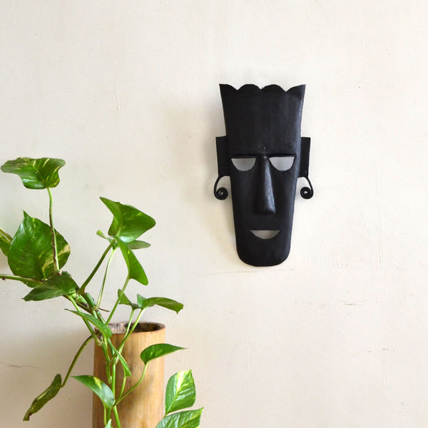 Wrought Iron Tribal Mask wall decorative