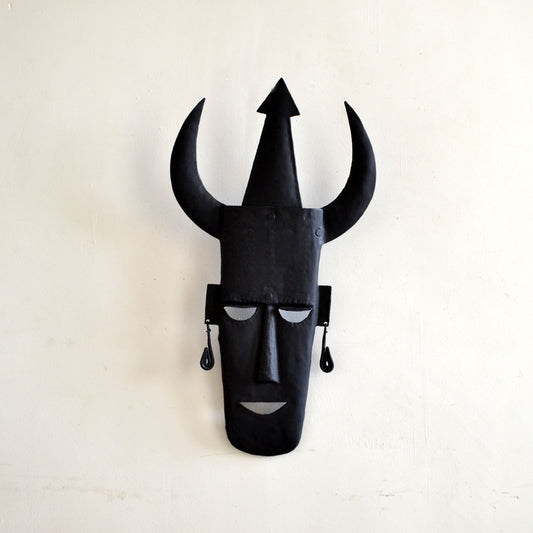 Wrought Iron Tribal Mask wall decorative