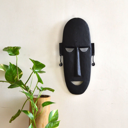 Wrought Iron Buddha Mask wall decorative