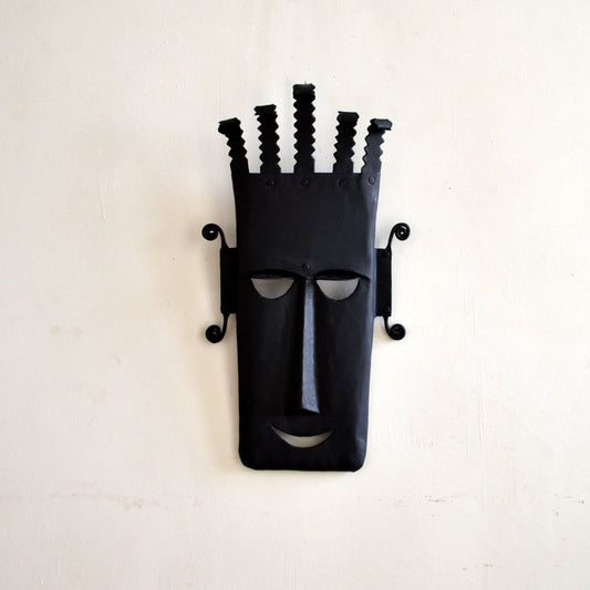 Wrought Iron Tribal Mask wall decorative