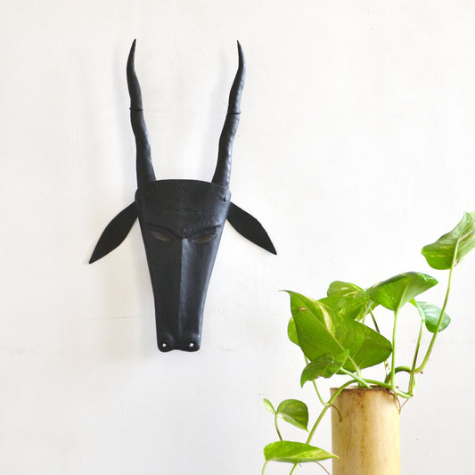 Wrought Iron Deer Mask wall decorative