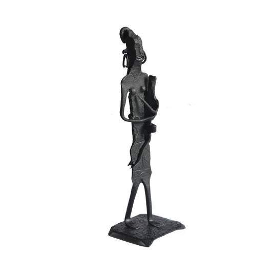 Wrought Iron Tribal Mother Child showpiece Figurine