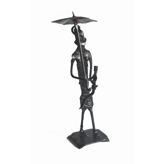 Wrought Iron Tribal Mother Child showpiece Figurine