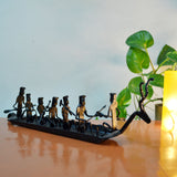 Wrought Iron Kerla Boat Showpiece Figurine