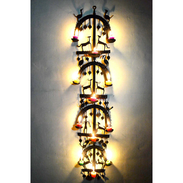 Wrought Iron 4 tier Candle Holder