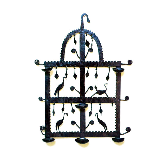 Wrought Iron 6 candle holder wall Decorative