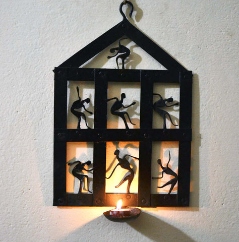 Wrought Iron candle holder wall Decorative