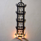 Wrought Iron 2 candle Holder wall decorative