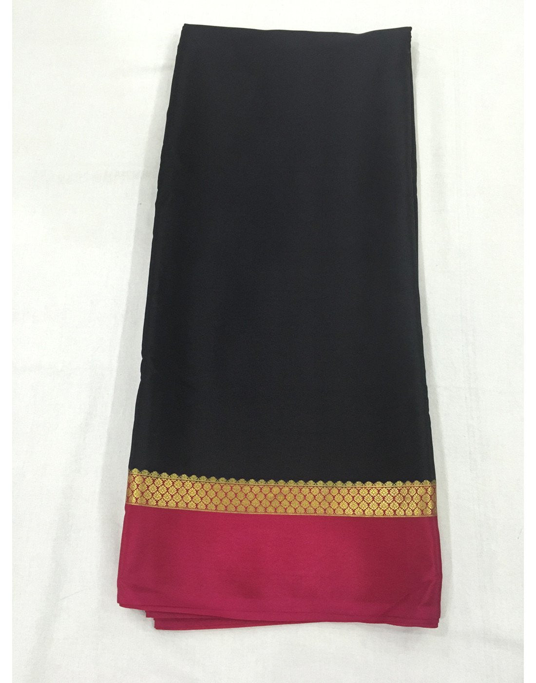 Rich Black Mysore silk Saree