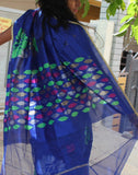 Blue  Banaras Net Saree