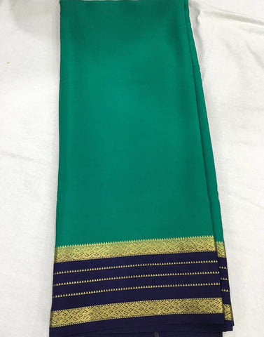 Green Mysore silk Saree