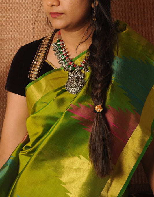 Rich Green Bendex  Silk Saree