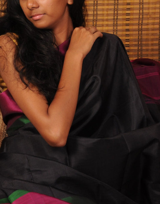 Black Bendex  Silk Saree