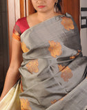 Copper Kanjeevaram Silk Saree