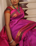 Double shaded Kanjeevaram Silk Saree