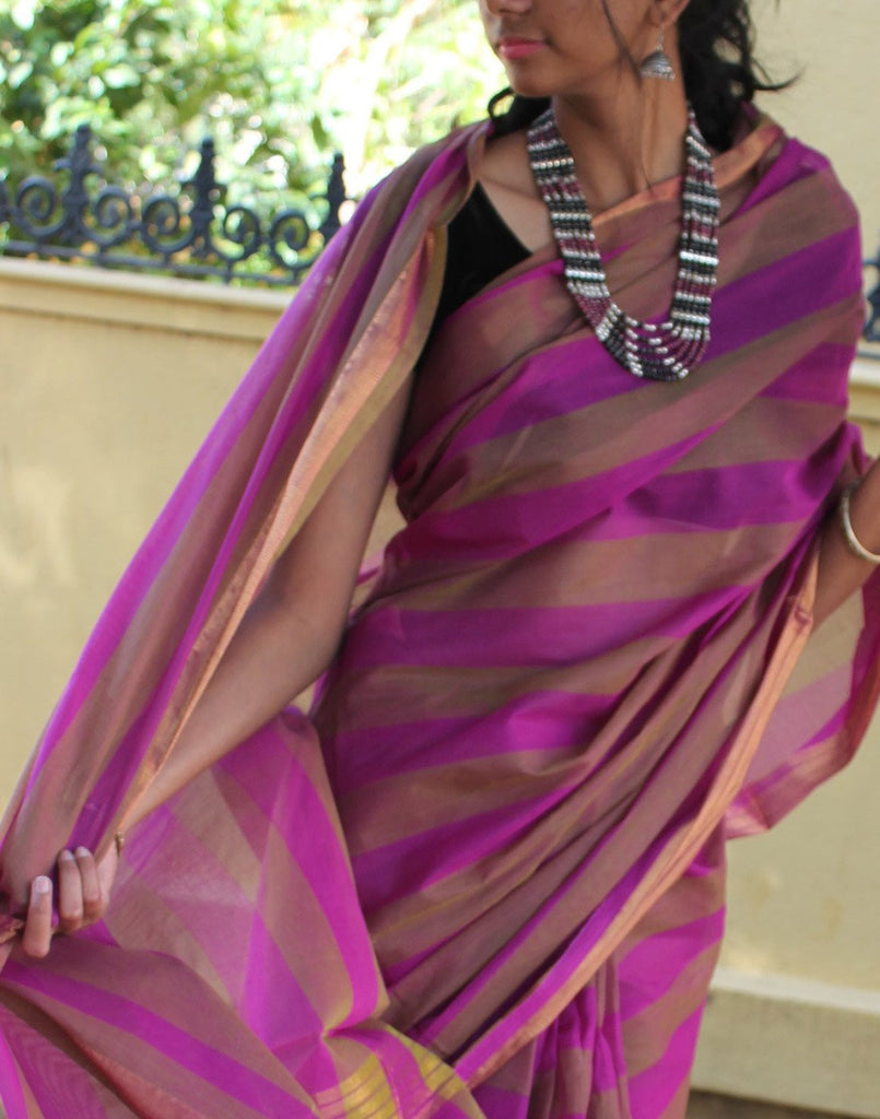Beautiful Pink Narayanpet Handloom