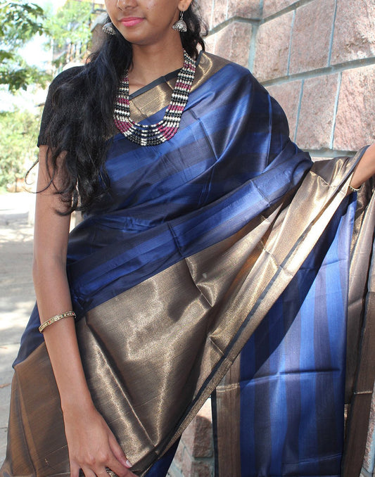 Blue Narayanpet Silk