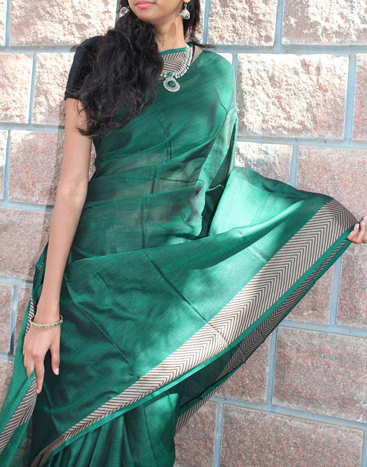 Green Narayanpet Handloom