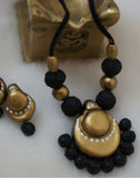 Handcrafted Terracotta necklace with Jhumkas