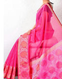 Barbie Pink Banaras Handloom Saree