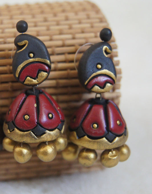 Handcrafted Terracotta Jhumkas