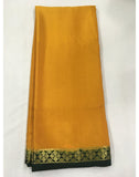 Mustard Mysore silk Saree